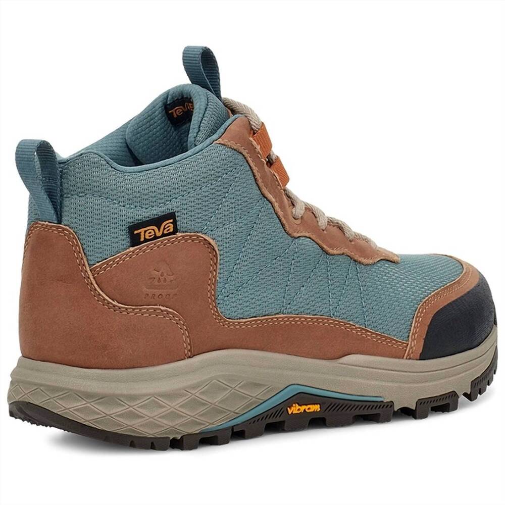 NEW TEVA women's ridgeview mid rp hiking boot in tan/ trooper - Picture 5 of 7
